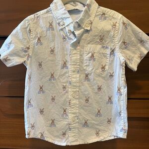 Janie & Jack Bunny  Shirt - White
